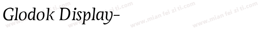 Glodok Display字体转换